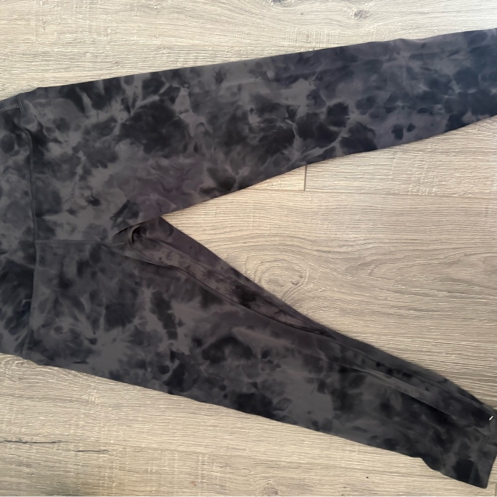 lululemon athletica Black Tie-Dye Leggings